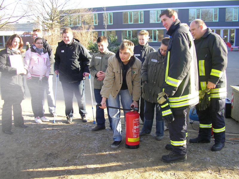 Funktion eines Feuerlöscher