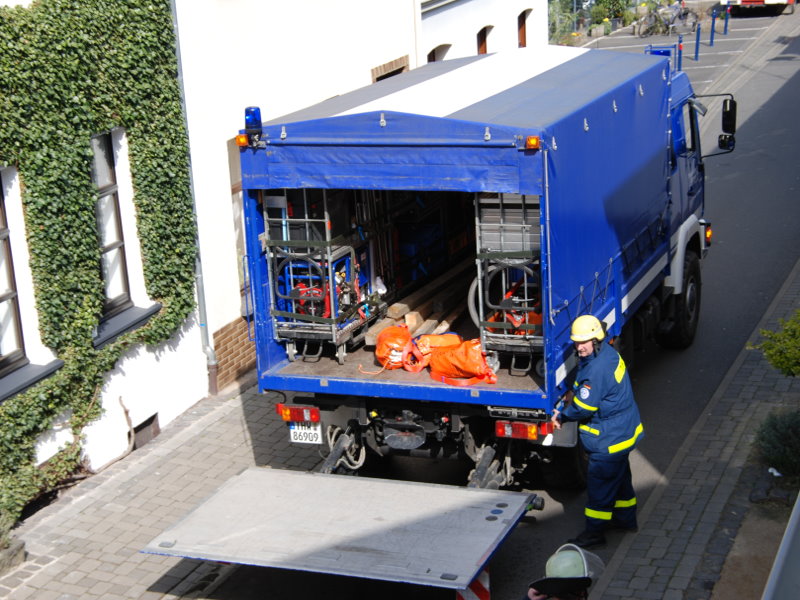 Einsatzvorbereitung des THW