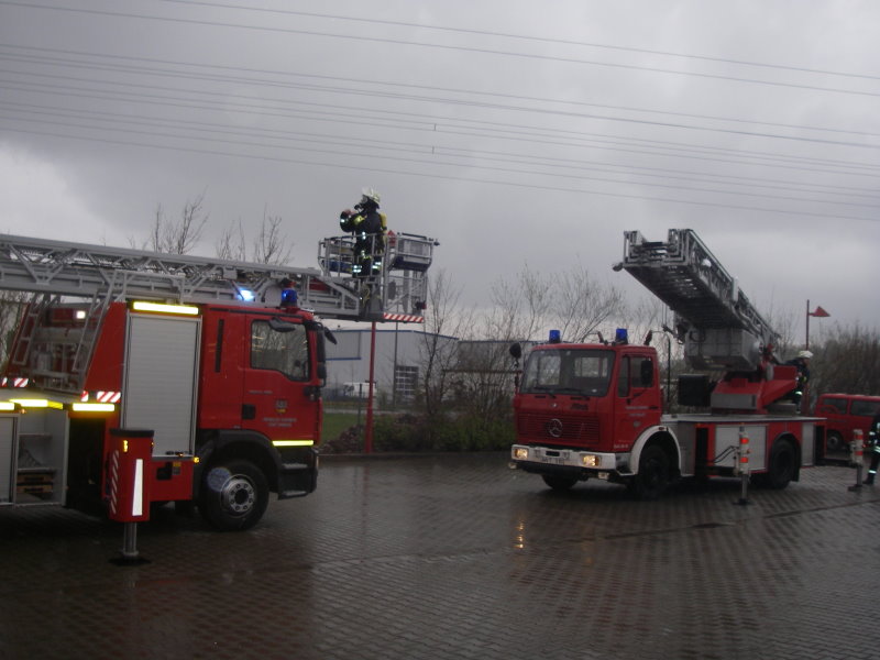 Vergleich der beiden Drehleitern