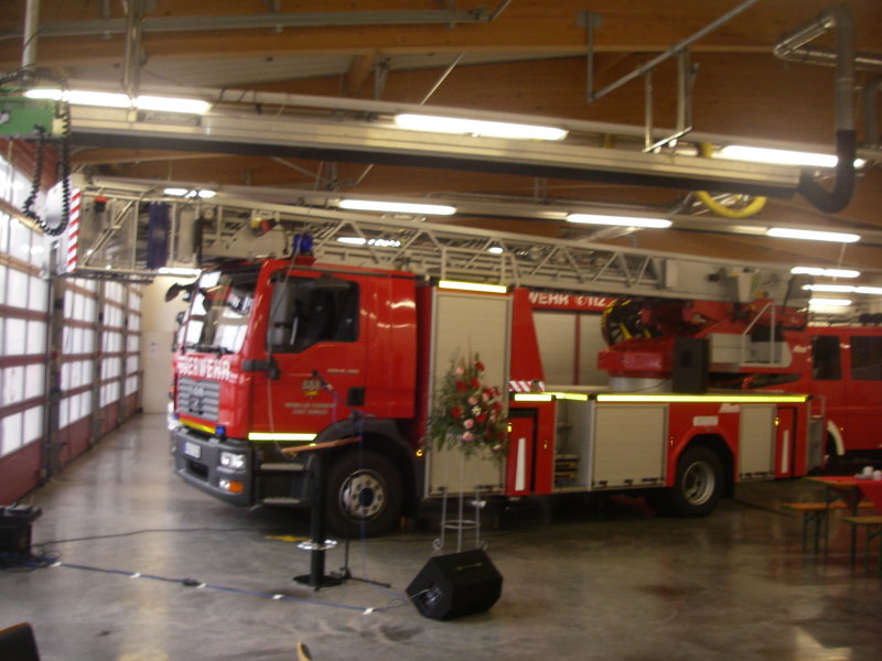 Drehleiter bei der Einweihung