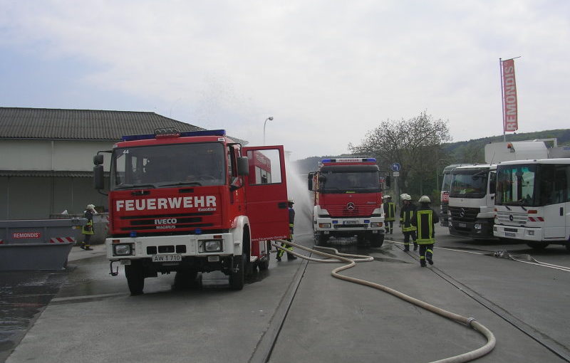 Übung bei der Fa. Remondis