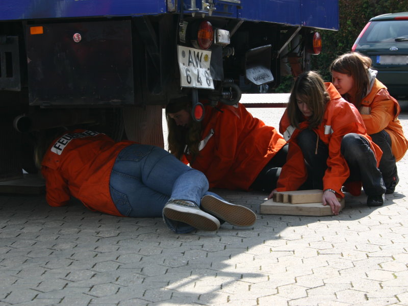 Unterbauen des Fahrzeugs