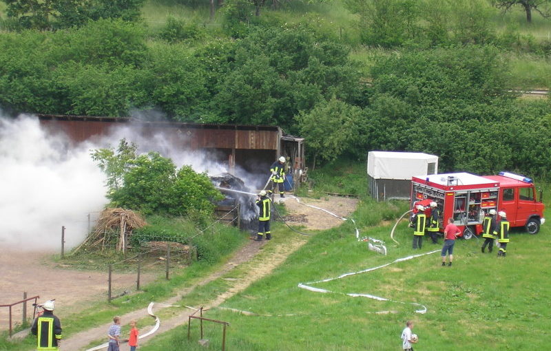Starke Rauchentwicklung