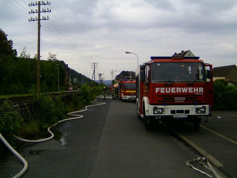 Blick auf die Zufahrtsstraße