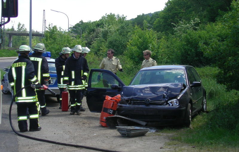 Fahrzeug nach Verkehrsunfall