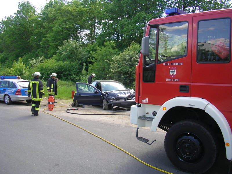 Unfallstelle in der Eisenbahnstraße