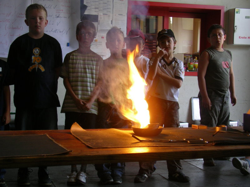 Brand einer vollen Streichholzschachtel