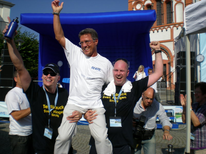 Beim Bürgermeister war der Jubel groß