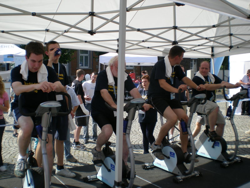 Kräftig in die Pedale treten