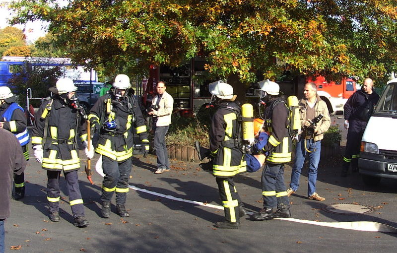 Reges Treiben am Mineralbrunnen