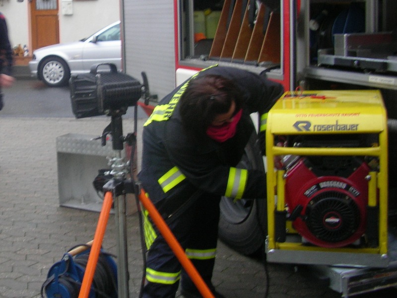 Starten des Stromaggregats