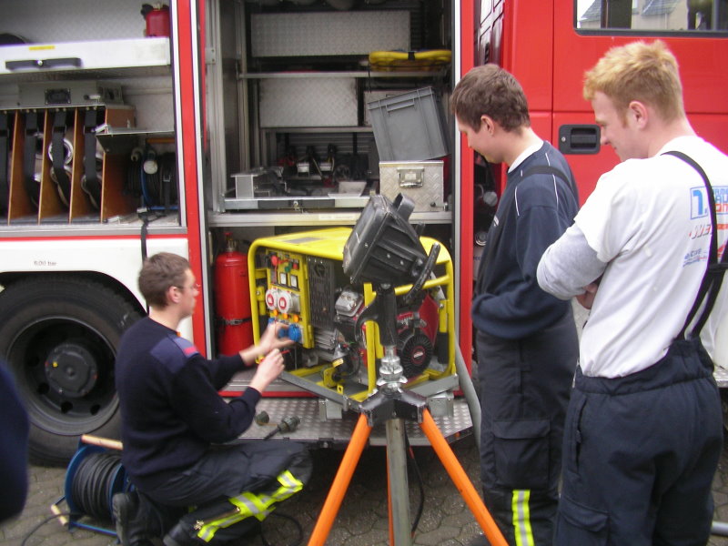 Stromerzeuger und Beleuchtung