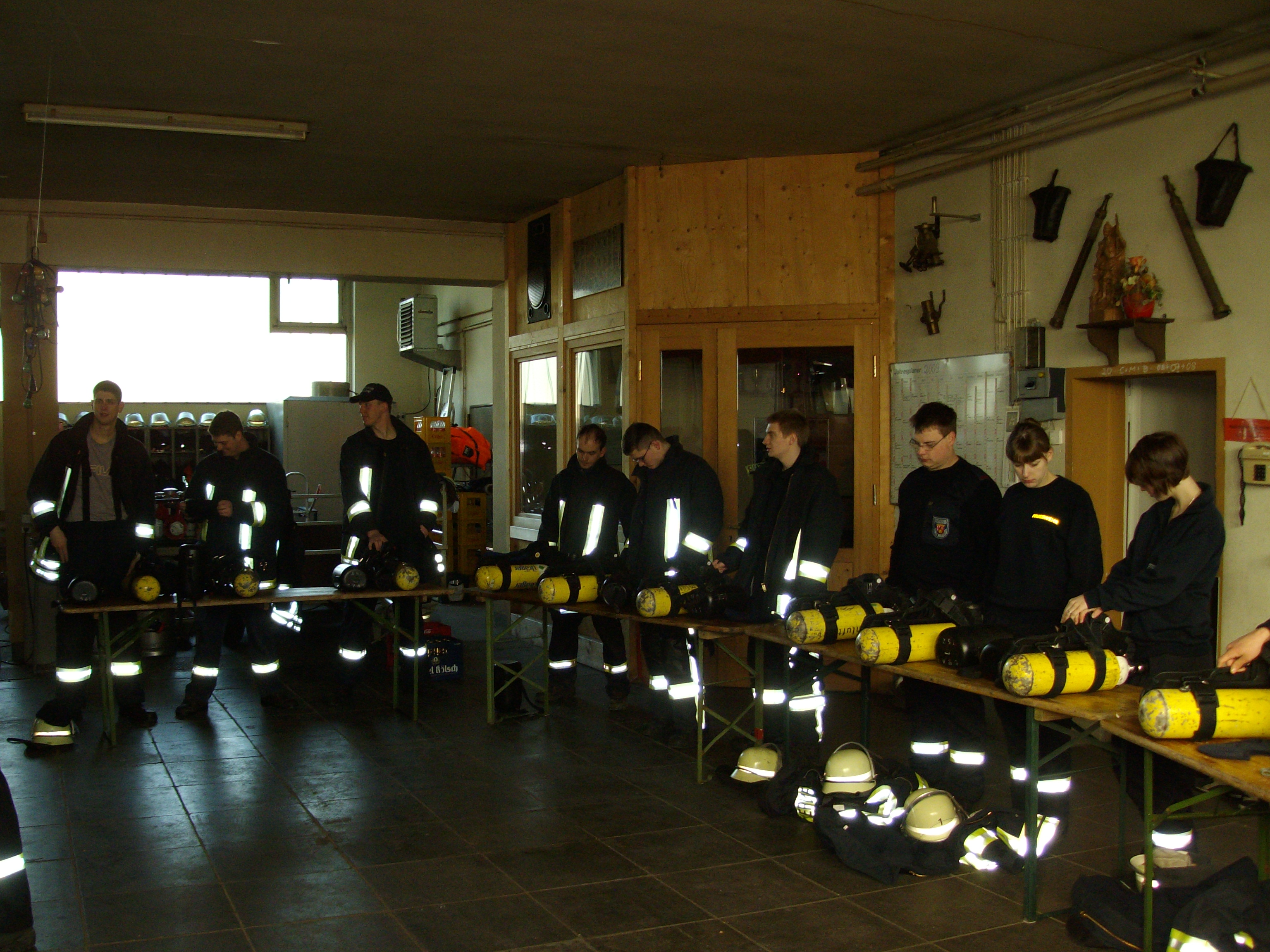 Vorbereiten der Atemschutzgeräte