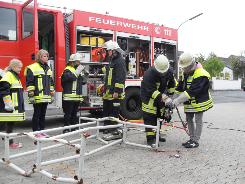 Arbeiten mit der Rettungsschere