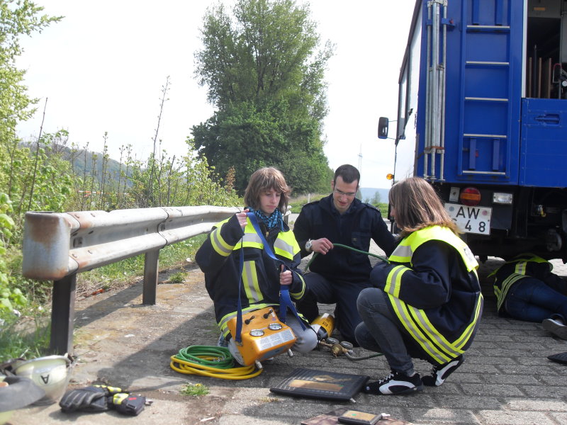 Vorbereiten der Hebekissen