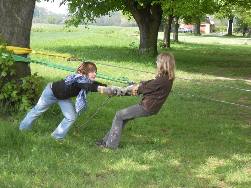 Kräftig ziehen am Greifzug