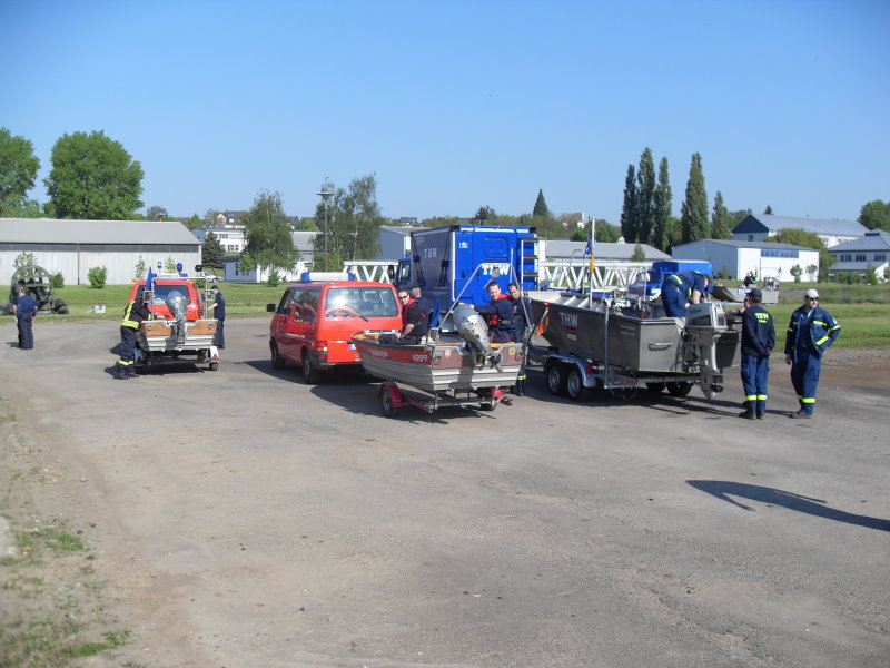 Ankunft am Pioniergelände