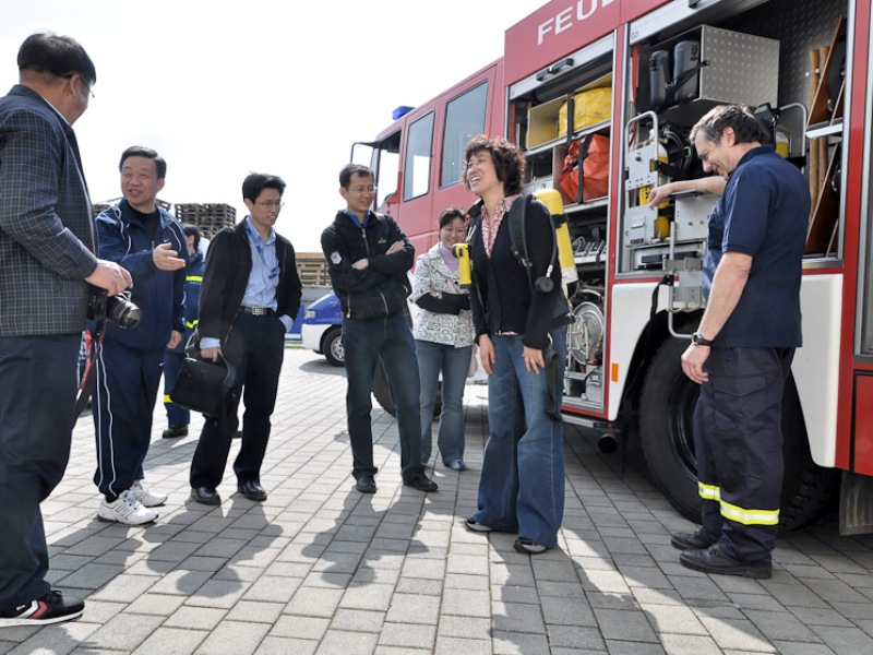 Auch die Feuerwehr präsentierte sich