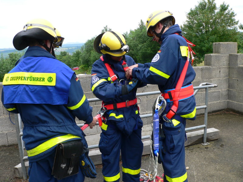 Anlegen der Absturzsicherung
