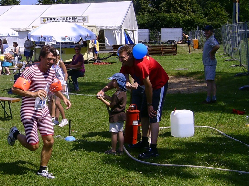 Dankbare Abkühlung für die Läufer