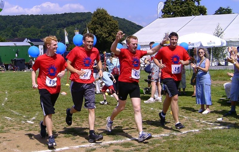 Zieleinlauf der Staffel