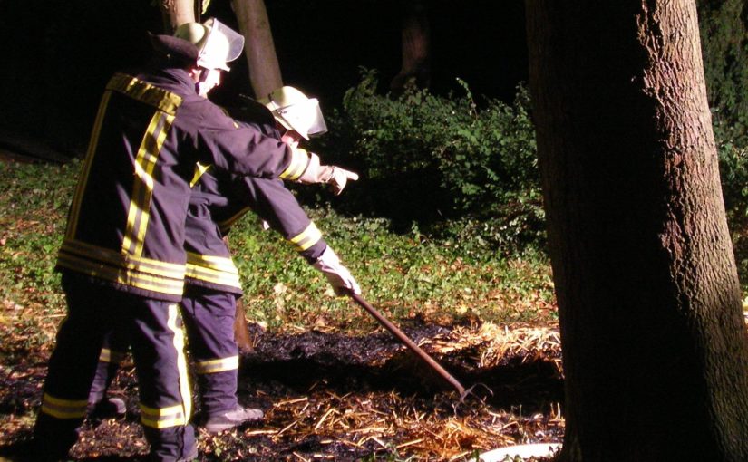Umfangreiche Nachlöscharbeiten waren nötig