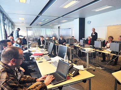 Koordinierungszentrale in Ahrweiler