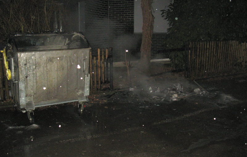 Überreste des Brandes