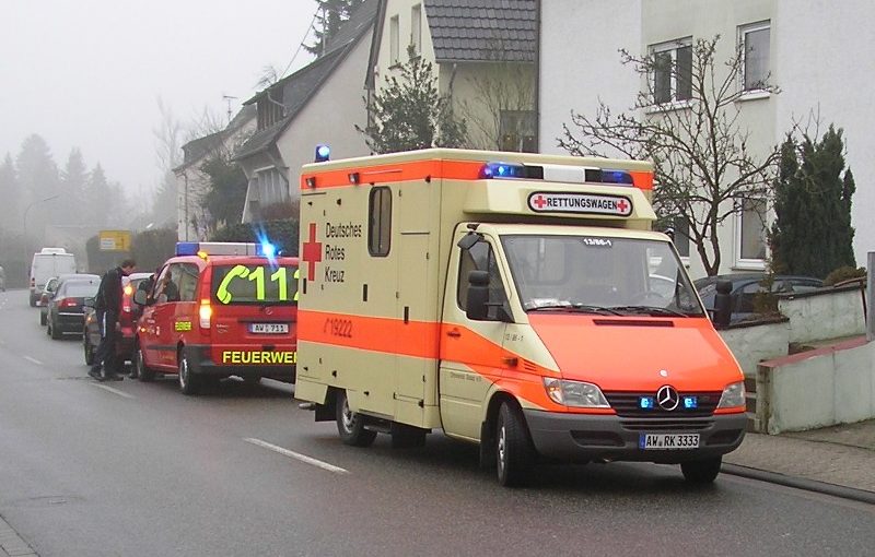 Der Rettungswagen des OV Sinzig war vor Ort