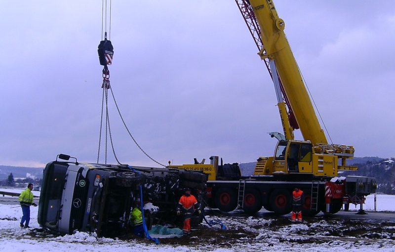 Vorbereitung der Bergung