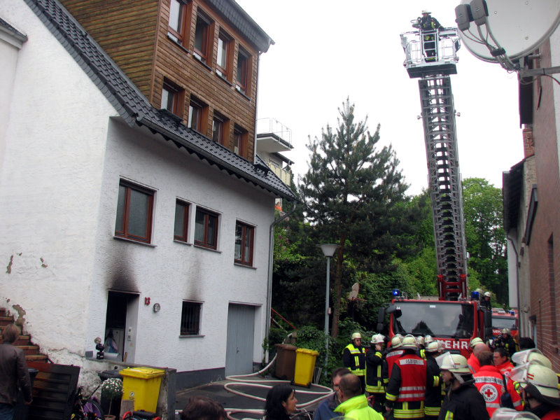 Es brannte im Keller des Gebäudes