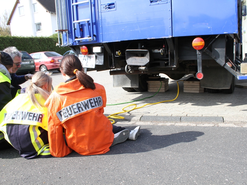 Mädchen konnten die Hebekissen selbst bedienen
