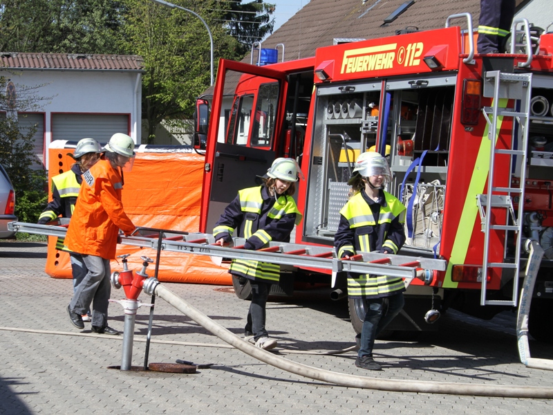 Mädchen waren voll im Einsatz