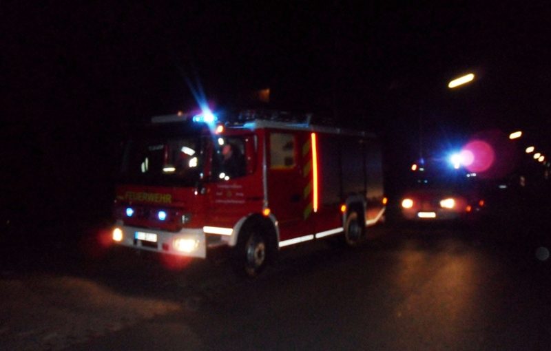 Feuerwehr war mit zwei Fahrezeugen vor Ort