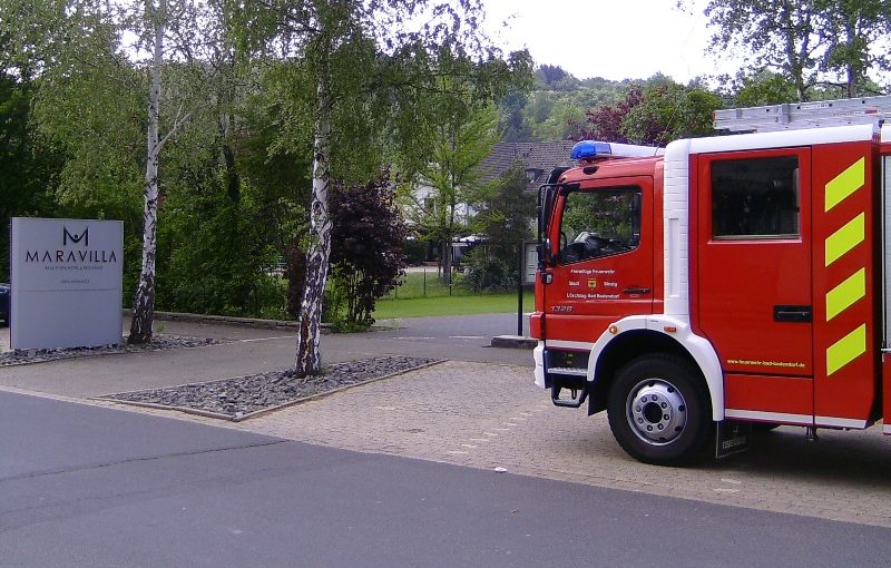 Feuerwehr rückte mit einem Fahrzeug an