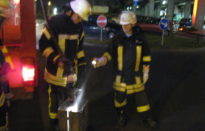 Der abgebaute Mülleimer wurde gelöscht