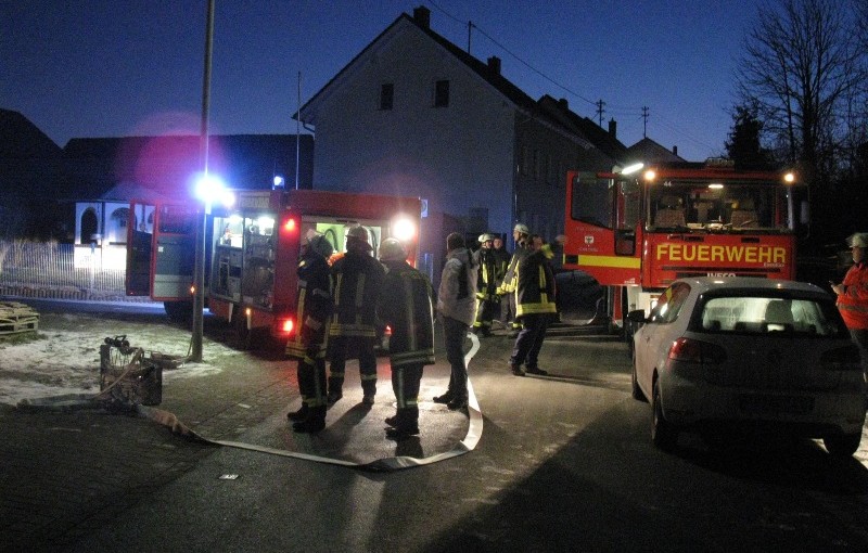 Die Feuerwehr suchte nach Brandausbreitungen