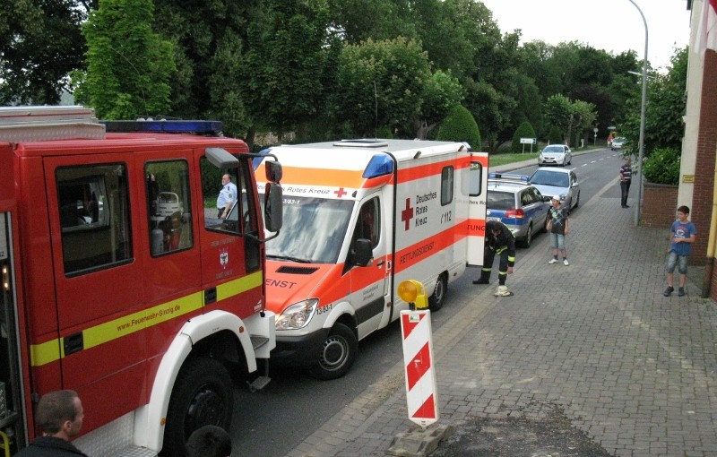 Feuerwehr und Rettungsdienst waren vor Ort