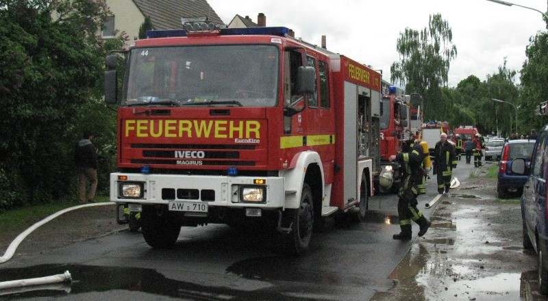 Ein Topf auf dem Herd hatte gebrannt