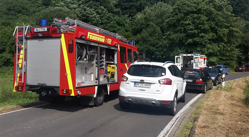 Verkehrsunfall in Franken
