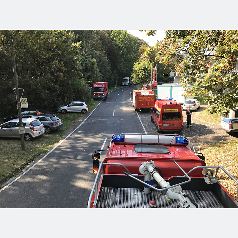 Einsatzkräfte am Einsatzort