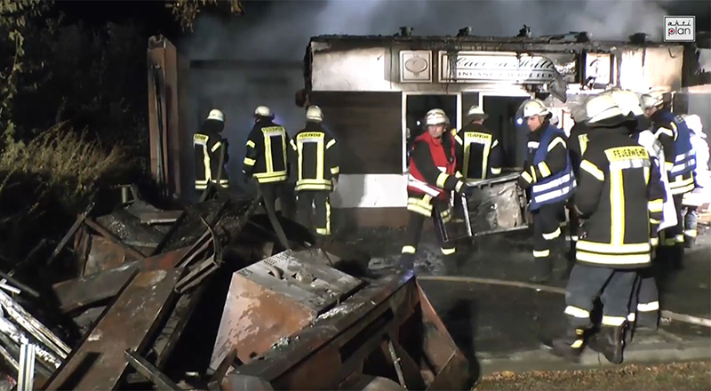 Brand der Cäciliahütte