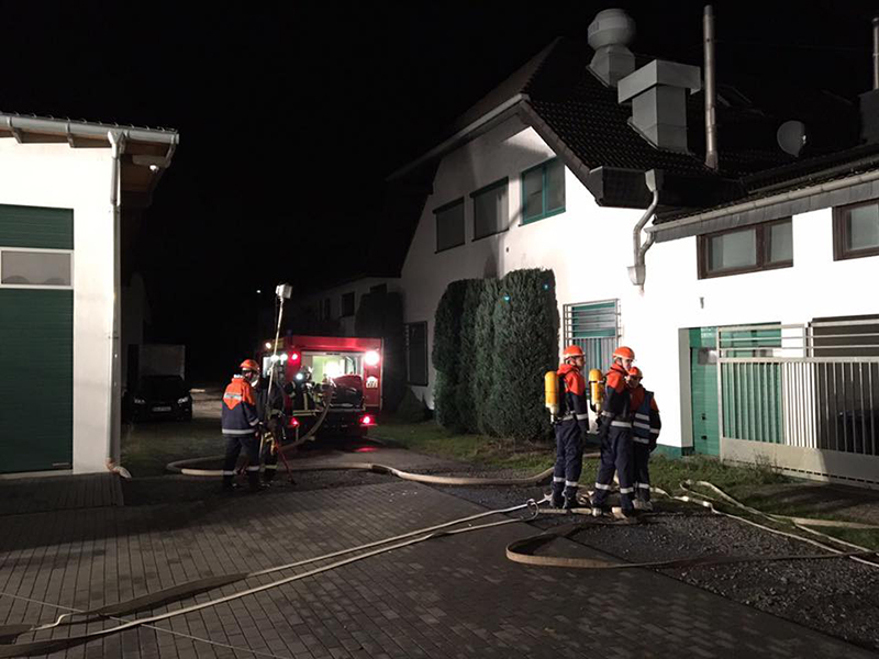 Brand einer Autowerkstatt