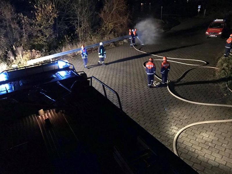 Flächenbrand am Rhein