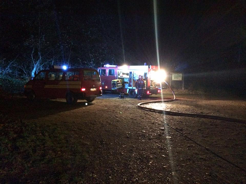 Brand auf dem Mühlenberg