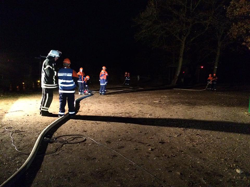 Brand auf dem Mühlenberg