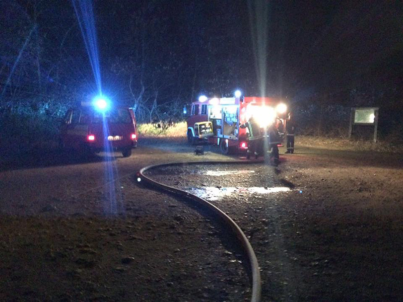 Brand auf dem Mühlenberg