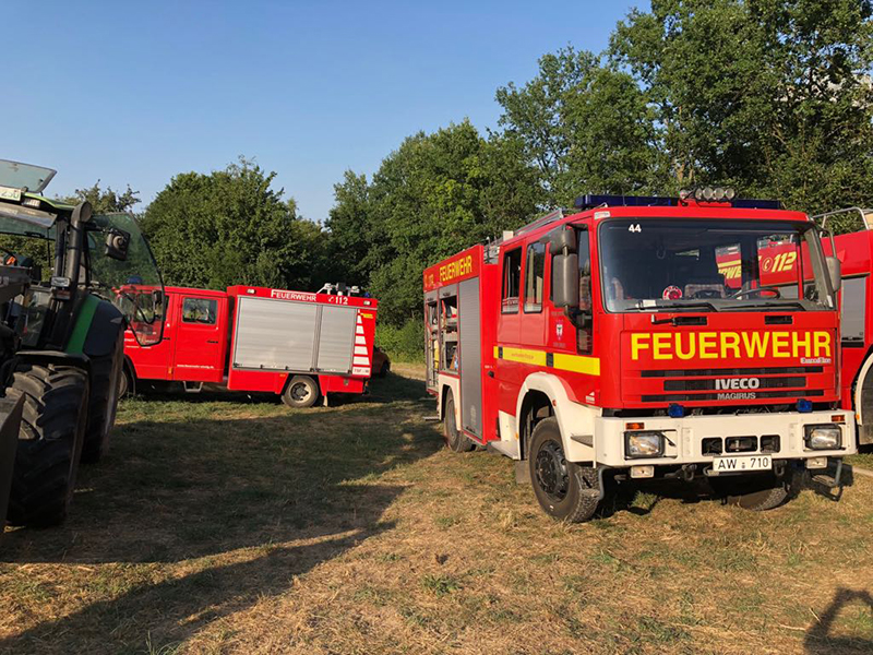 02.08.2018 - Strohballenbrand in Löhndorf