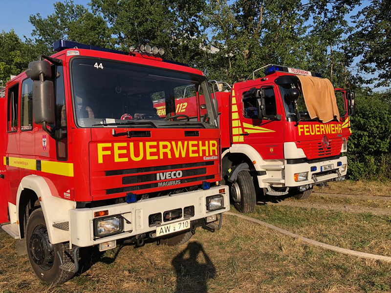 02.08.2018 - Strohballenbrand in Löhndorf