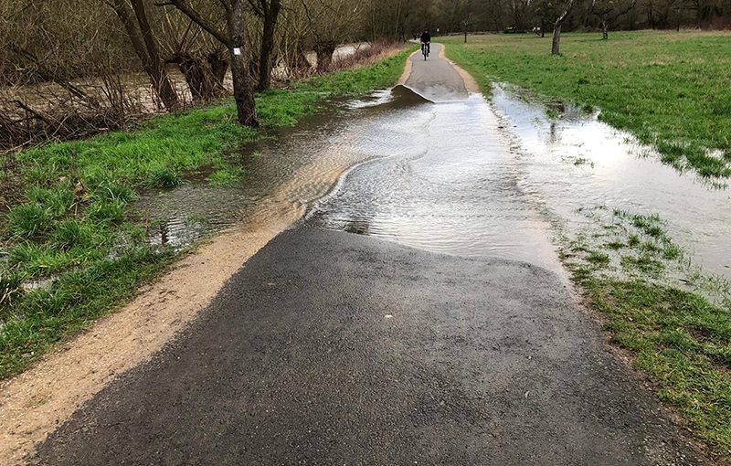 16.03.2019 - Sperrung Ahrbrücke am Schwanenteich